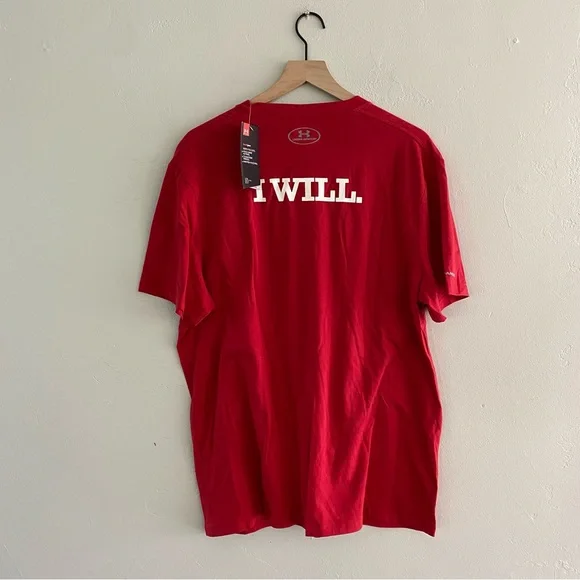 Men’s Wisconsin Badgers Basketball Under Armour Tee Shirt NWT - Picture 3 of 3